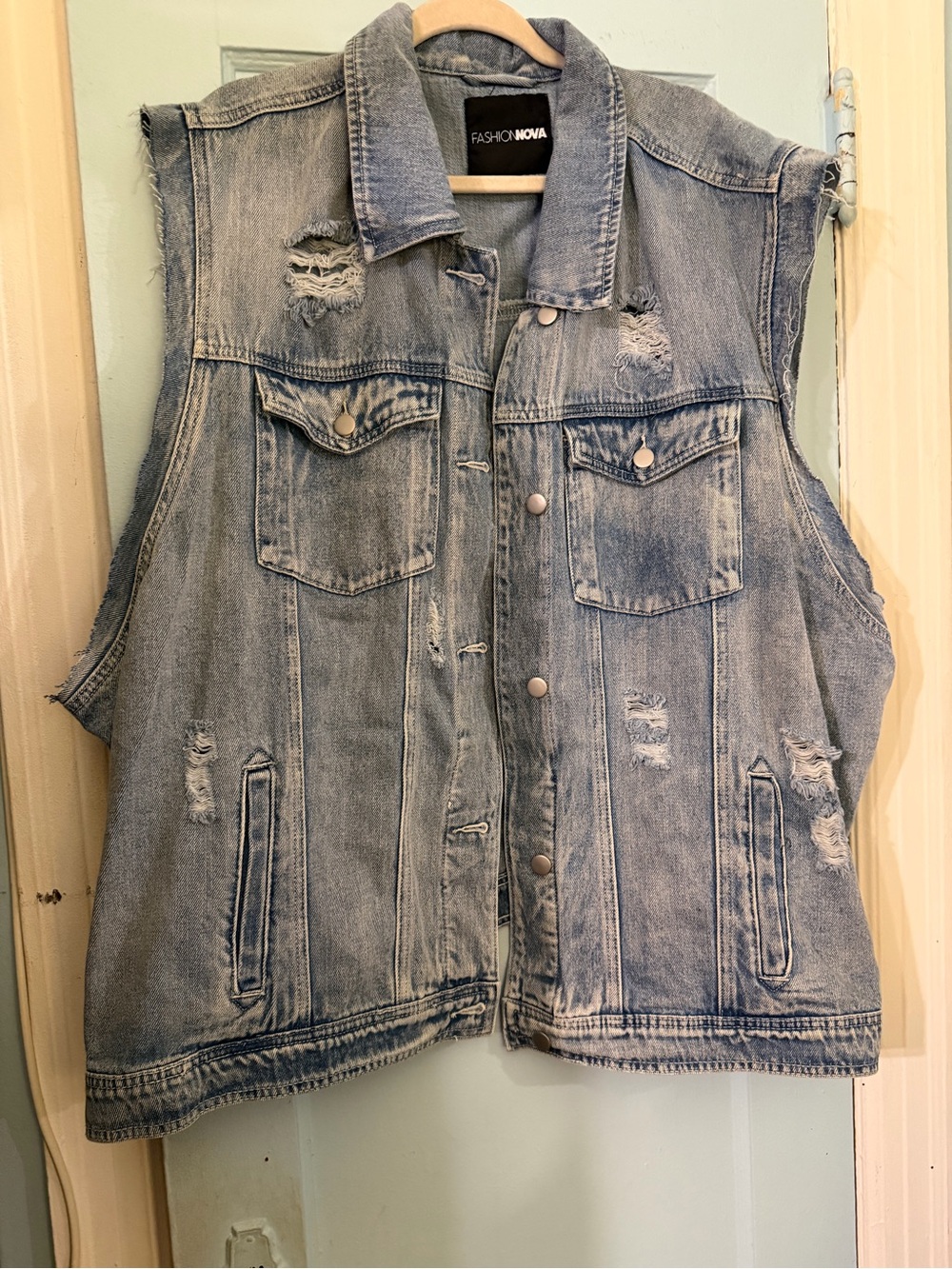 Denim Vest Fashion Nova